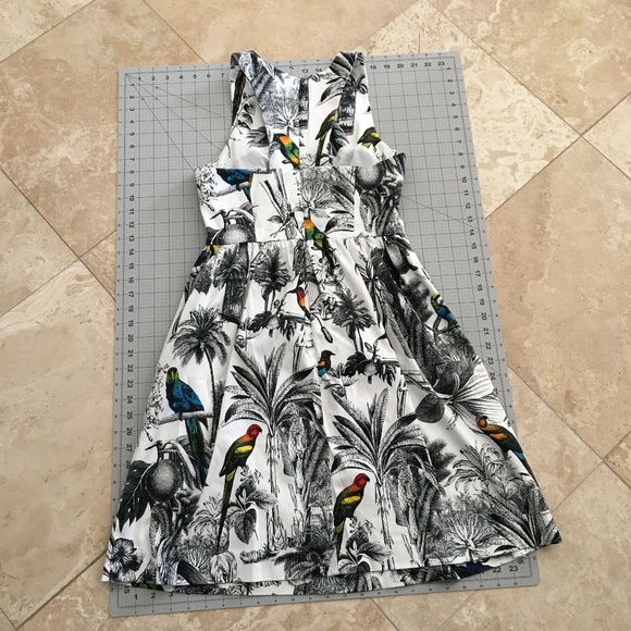 Milly Dresses & Skirts - Milly Parrot Rainbow Flare Dress